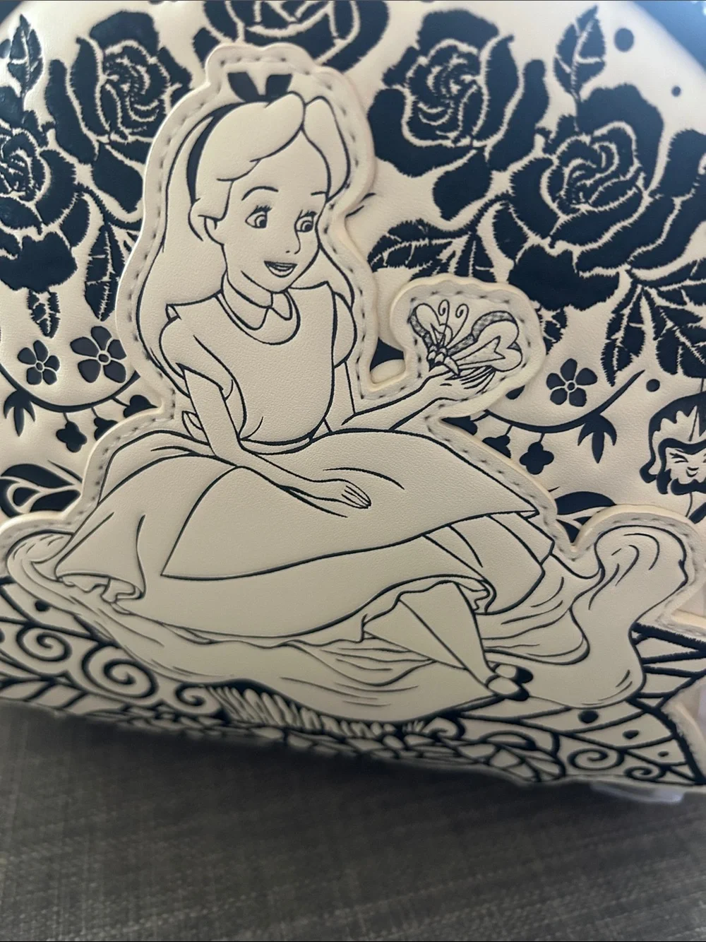 Alice in Wonderland Floral Mini Backpack